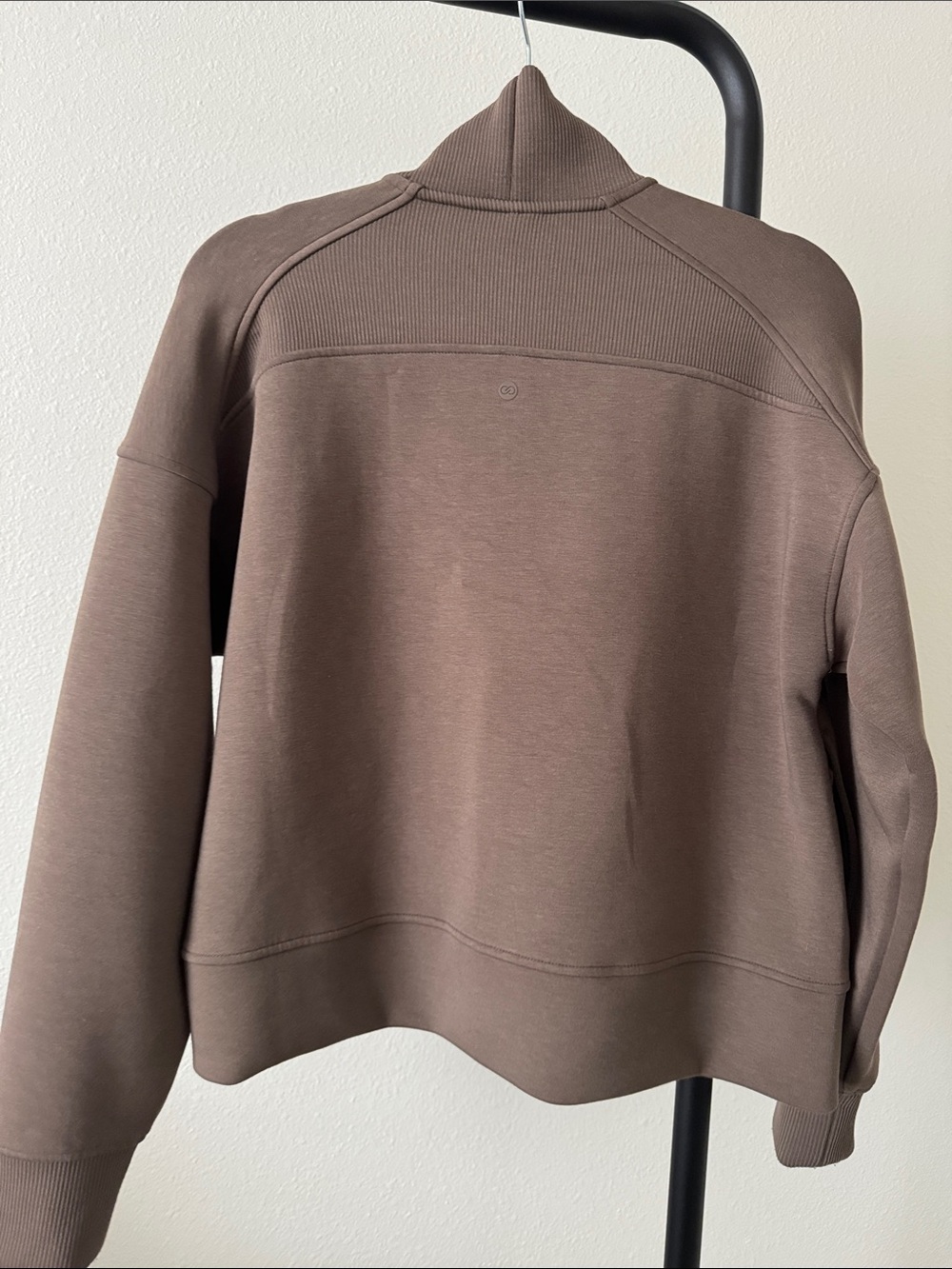 Calla Taupe Zip-Up Collar Sweatshirt BUTTERY SOFT! Size small - Picture 6 of 6